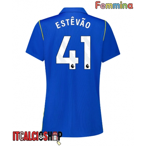 Chelsea Estevao Willian #41 Prima Maglia Femmina 2026-27 Manica Corta